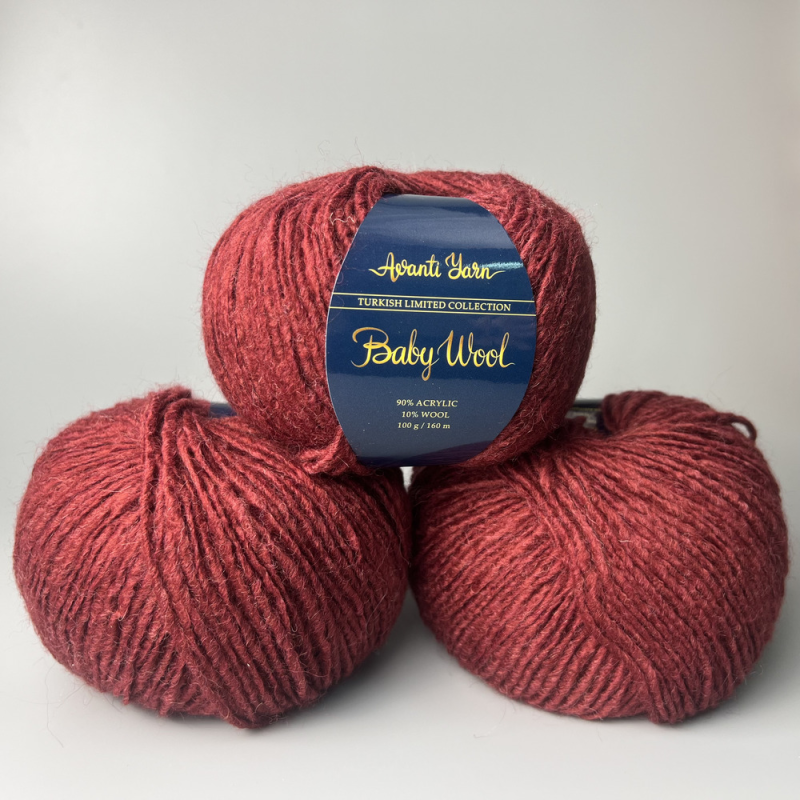 Avanti Yarn Baby Wool 20 Вишневий
