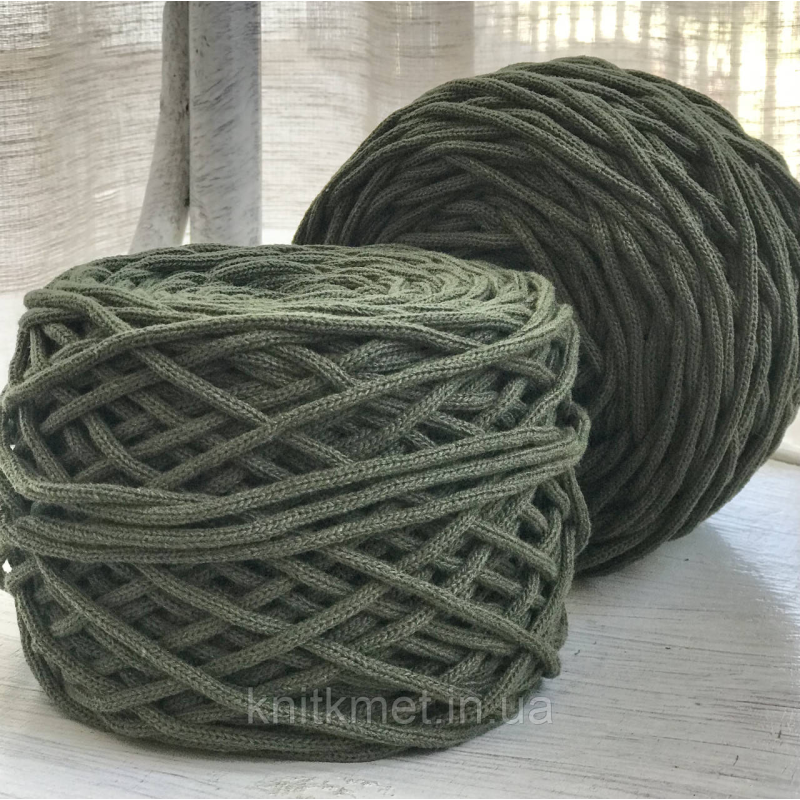 Шнур бавовна 4 мм, 50 м Хакі