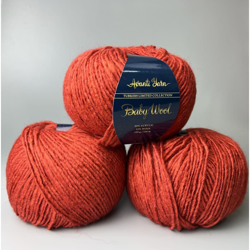 Avanti Yarn Baby Wool 41/10 Теракот