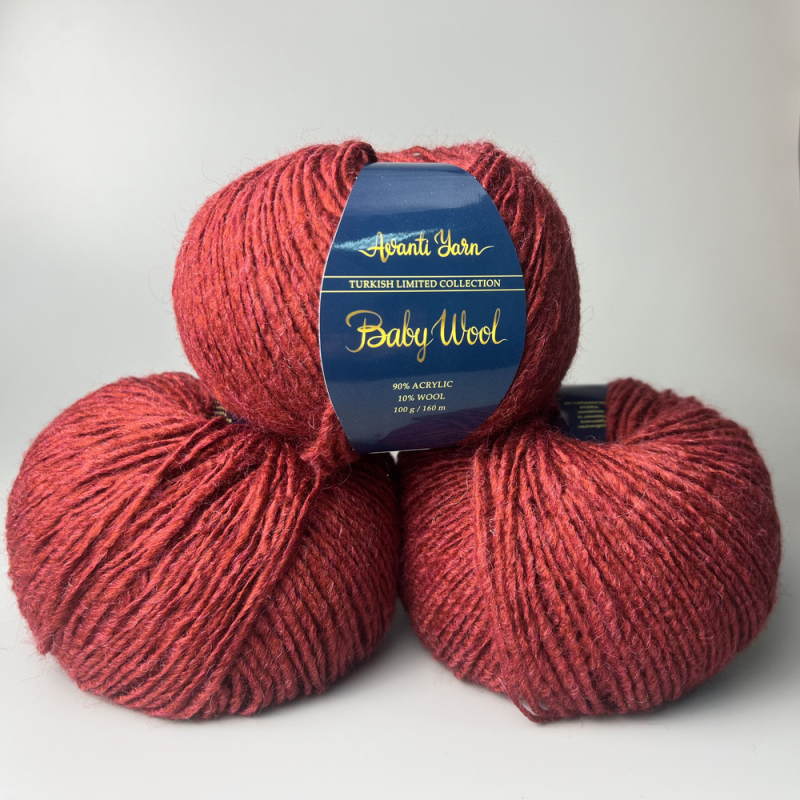 Avanti Yarn Baby Wool 47/09 Червоний