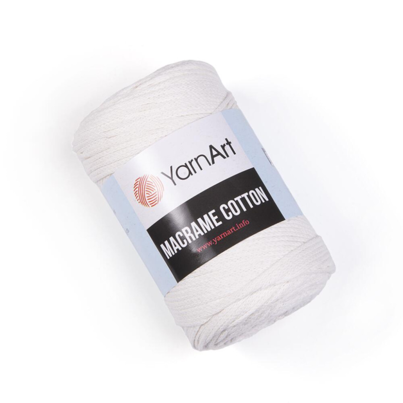 Шнур YarnArt Macrame Cotton, Молочний 752