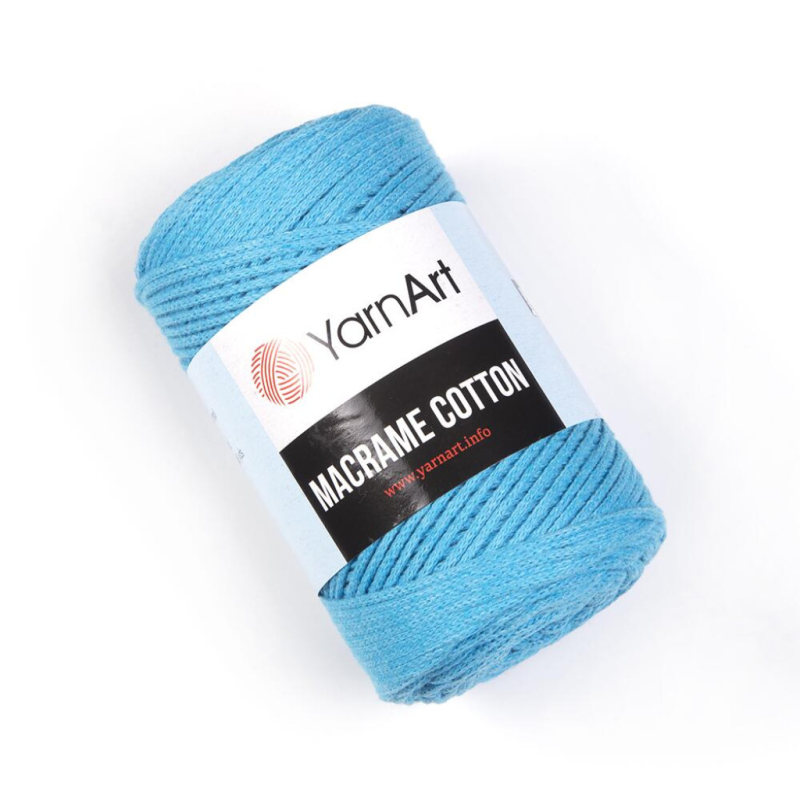 Шнур YarnArt Macrame Cotton, Бірюза 763
