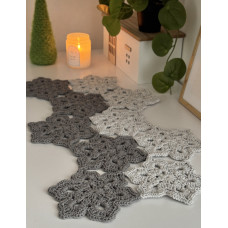 Ранер в'язаний Фловерс, Сірий