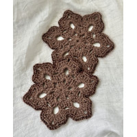 Підставки 2 шт Фловерс під чашки, Коричневий