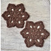Підставки 2 шт Фловерс під чашки, Коричневий