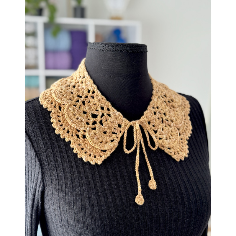 Комірець Одрі, колір Жовтий меланж