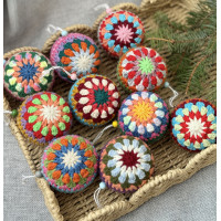 Куля 6 см, набір 10 шт, різнокольорові