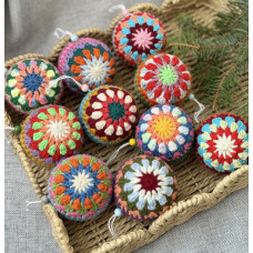 Куля 6 см, набір 10 шт, різнокольорові