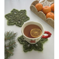 Підставки 2 шт Фловерс під чашки, Хакі Підставки 2 шт Фловерс під чашки, Хакі