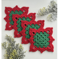 Підставки під чашки різдвяні, 4 шт