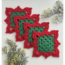 Підставки під чашки різдвяні, 4 шт