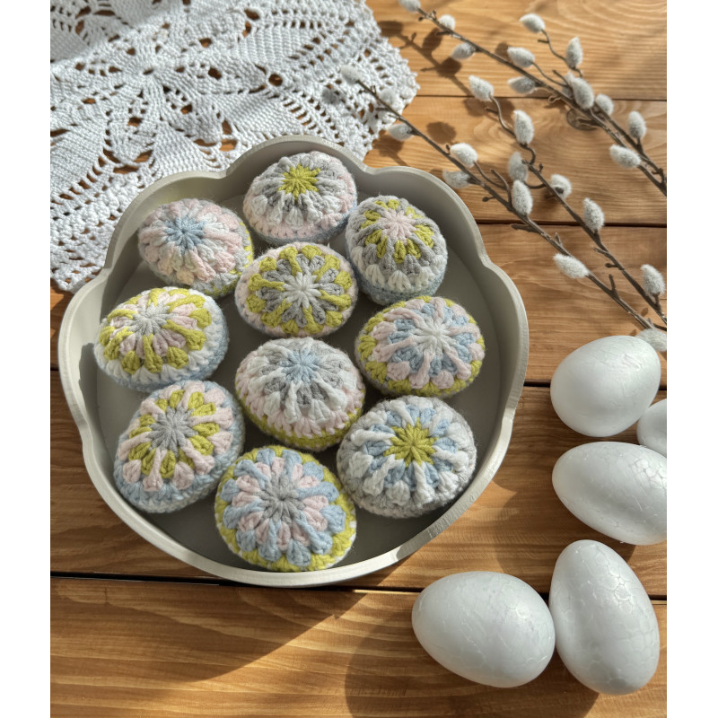 Писанки 10 шт, пастельні