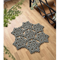 Килим Фловерс в'язаний, колір Оливка