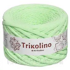 Пряжа трикотажна 7-9 мм “Trikolino“, 50 м 160 г, колір Світло-зелений