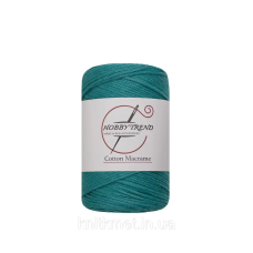 Бавовняний шнур для в“язання Hobby Trend 240-260 г, 240-260 м, 2 мм, колір Бірюза