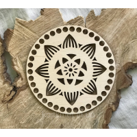Кругле ажурне фанерне денце 15 см