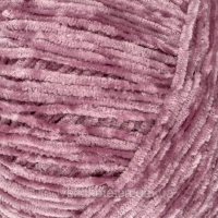Пряжа велюр, нитки для в“язання Avanti Yarn PUFFY, 50гр/300м № 504 попіл троянди