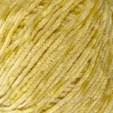 Пряжа велюр, нитки для в“язання Avanti Yarn PUFFY, 50гр/300м № 528 яскравий беж