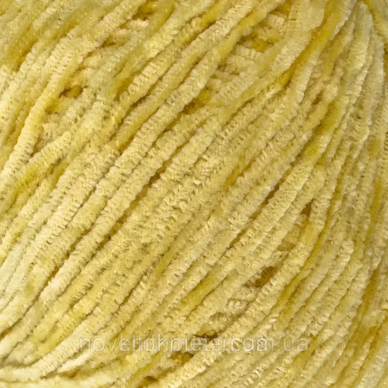 Пряжа велюр, нитки для в“язання Avanti Yarn PUFFY, 50гр/300м № 528 яскравий беж