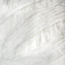 Пряжа велюр, нитки для в“язання Avanti Yarn PUFFY, 50гр/300м № 510 білий