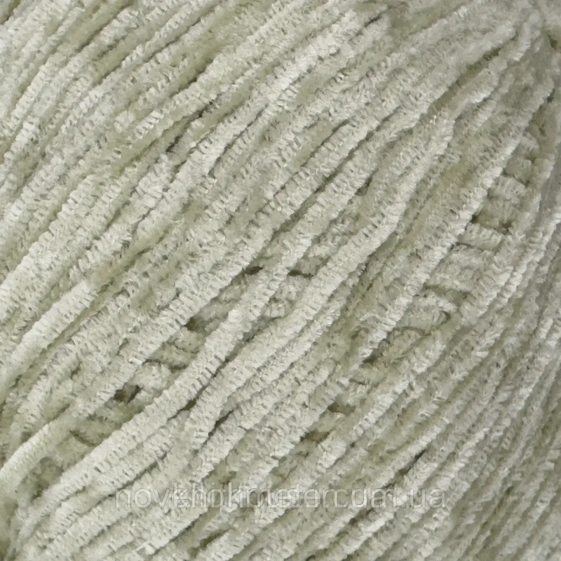 Пряжа велюр, нитки для в“язання Avanti Yarn PUFFY, 50гр/300м № 549 світла оливка