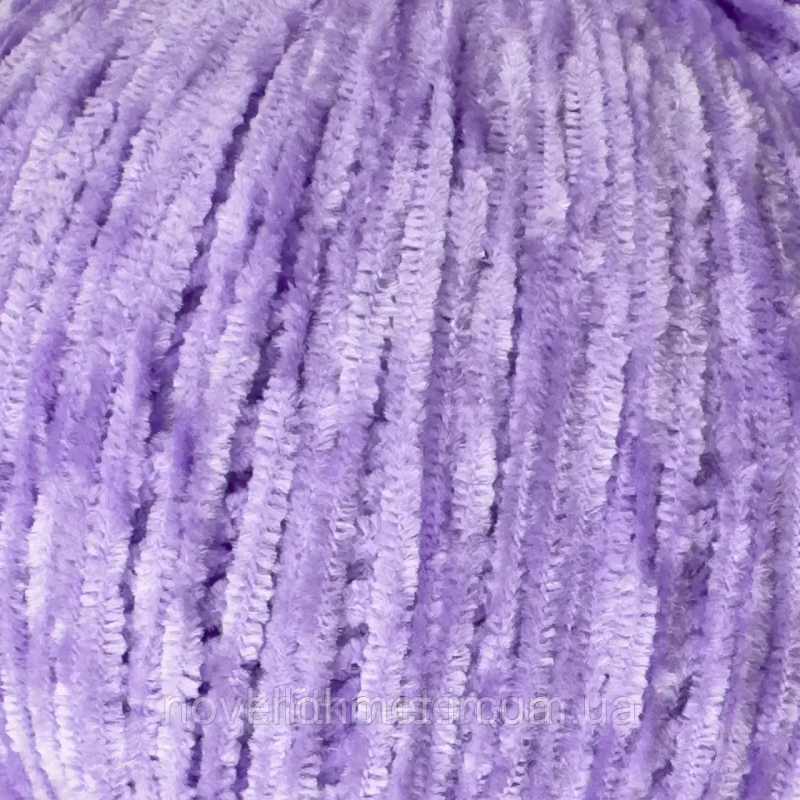 Пряжа велюр, нитки для в“язання Avanti Yarn PUFFY, 50гр/300м № 509 бузковий