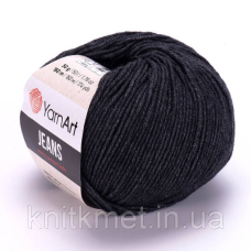 Джинс ЯрнАрт (YarnArt Jeans) 28 чорний меланж
