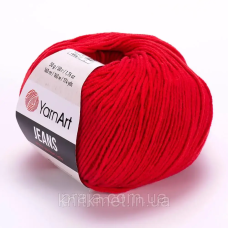 Джинс ЯрнАрт (YarnArt Jeans) 90 червоний
