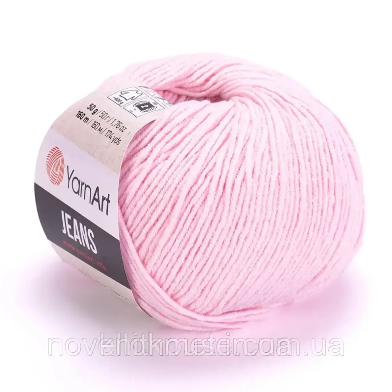 Джинс ЯрнАрт (YarnArt Jeans) 74 ніжний рожевий