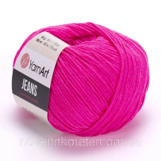 Джинс ЯрнАрт (YarnArt Jeans) 59 яскраво-рожевий