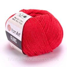 Джинс ЯрнАрт (YarnArt Jeans) 26 світло-червоний