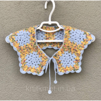 Комірець в'язаний твідовий, Блакитний