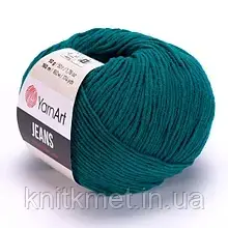 Джинс ЯрнАрт (YarnArt Jeans) 63 смарагд