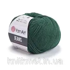 Джинс ЯрнАрт (YarnArt Jeans) 92 темно-зелений