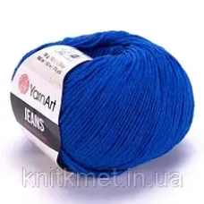 Джинс ЯрнАрт (YarnArt Jeans) 47 синій електрик