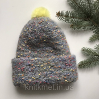 Шапка твідова зимова, подвійна