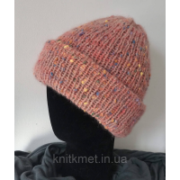 Твідова зимова шапка, колір Рожевий Твідова зимова шапка, колір Рожевий