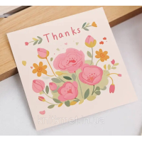 Подячні листівки для подарунків, Квіти