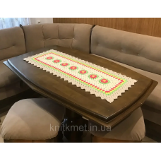 Ранер ручної роботи із бавовняного шнура, прямокутна серветка на стіл чи комод, , бохо декор для дому