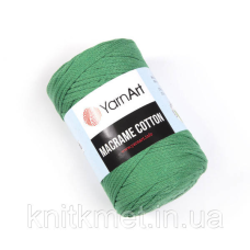 Шнур YarnArt Macrame Cotton, 250 г, моток 225 м, колір Трава 759