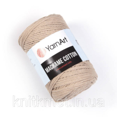 Шнур YarnArt Macrame Cotton, 250 г, моток 225 м, колір Натуральний беж 753